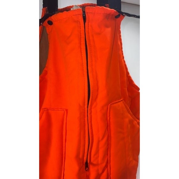 Empire Insulated Wear Men's Blaze Orange B200 Bib Overalls Hunting | Size M - Picture 3 of 16